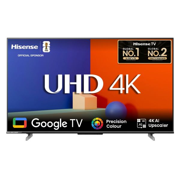 Hisense 43 Inch Bezel less Dolby Vision 4K UHD Smart LED Voice Control Google DTS TV 43A6F3