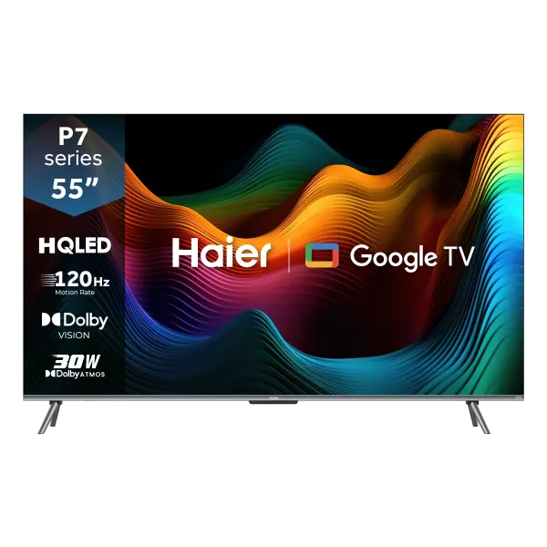 Haier H55P7UX 55 Inch Voice Control HQLED 4K Smart Google TV