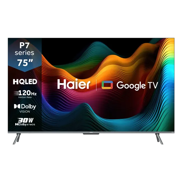 Haier H75P7UX 75 Inch Voice Control HQLED 4K Smart Google TV
